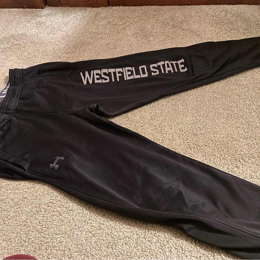 westfield state fleece athletic joggers sweatpants drawstring under armour